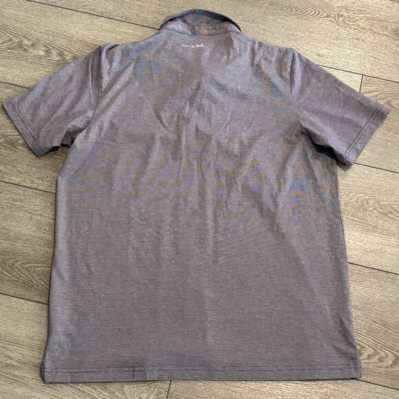 Travis Mathew Golf Polo Mens 2XL Purple Heather Pima Cotton Blend Performance - Picture 7 of 7